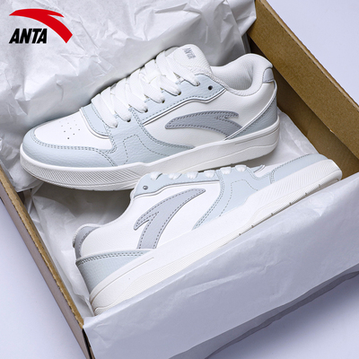 安踏女鞋运动板鞋经典复古休闲鞋