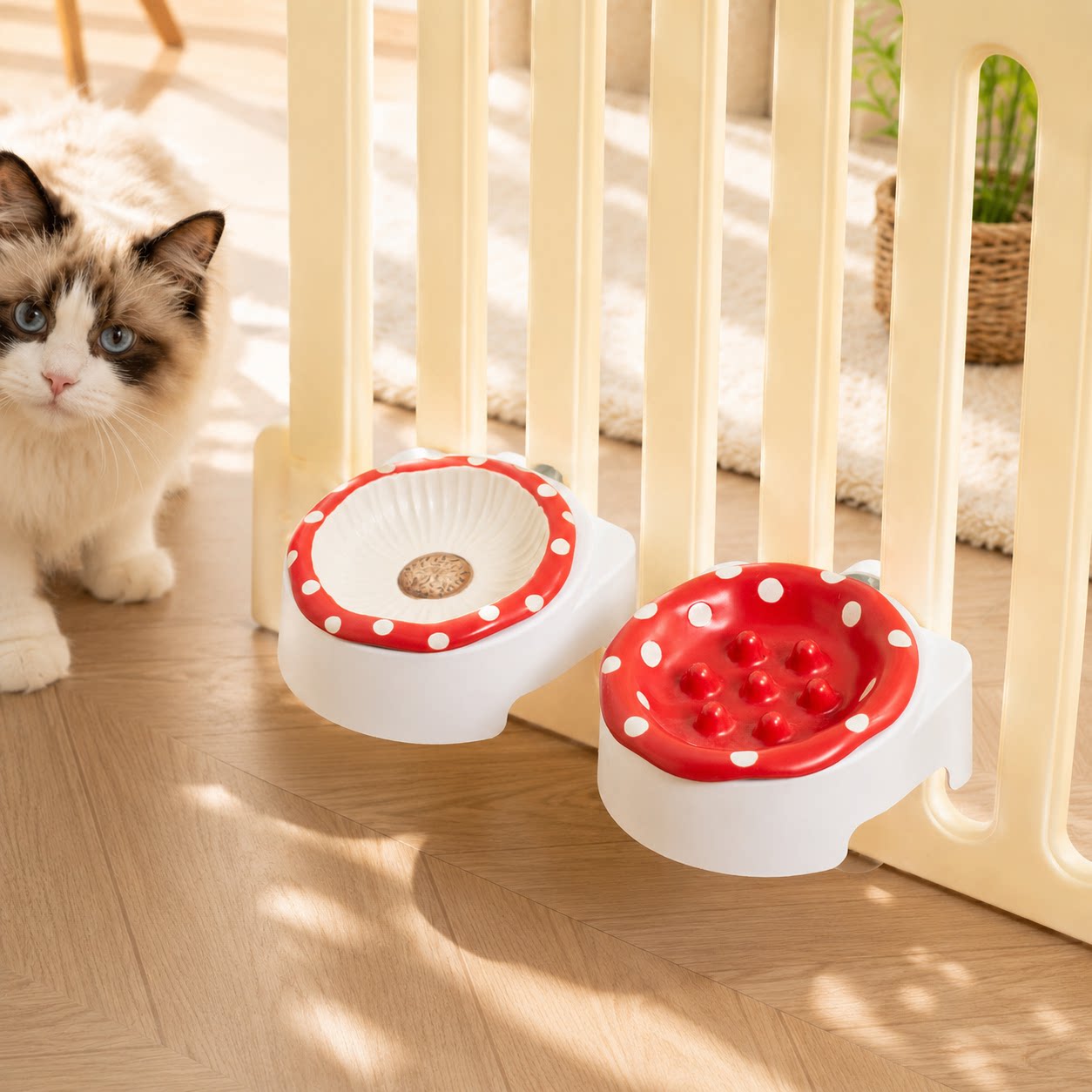 【爆款新品】悬挂猫碗狗碗慢食碗图片