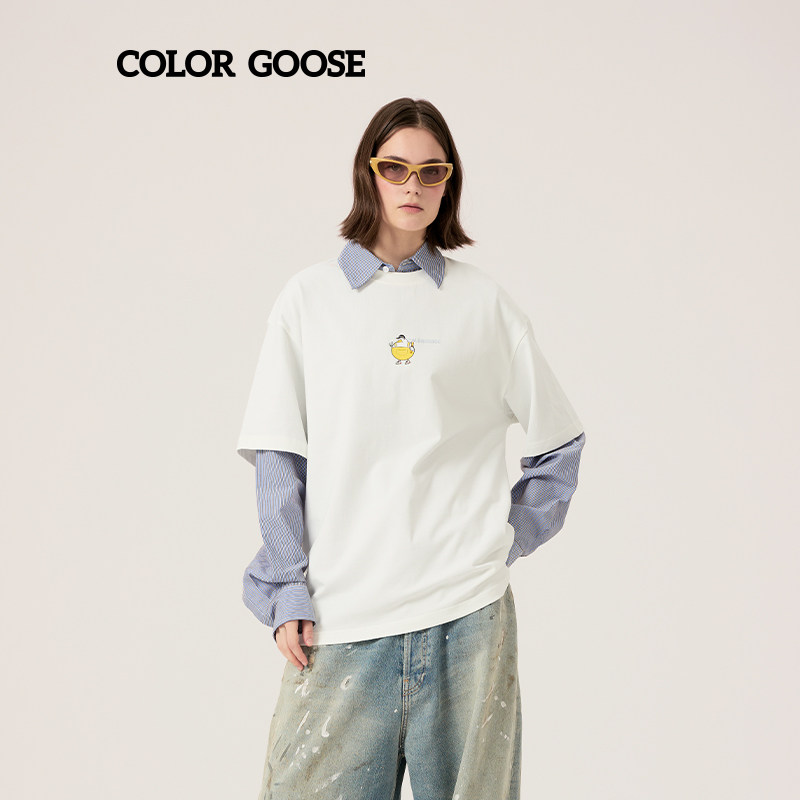 COLORGOOSE男女同款印花T恤
