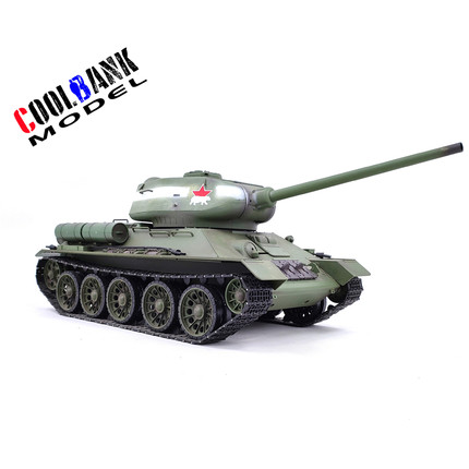 库兵客恒龙T-34/85柏林涂装遥控坦克模型对战电动军事玩具男孩