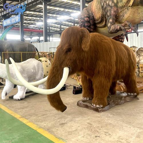 仿真远古生物猛犸象大型动物展览模型制作自贡仿真模型制作厂家