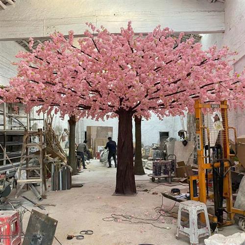 仿真樱花树摄影舞台装饰道具拱门形大型假树仿真大型植物假树