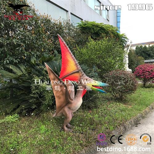 仿真翼龙食肉性翼龙模型主题公园流量装饰摆件自贡恐龙厂家制作.