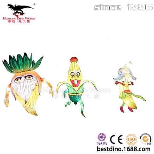 卡通拟人水果花灯创意设计灯组彩灯彩车春节畅销产品灯会制作