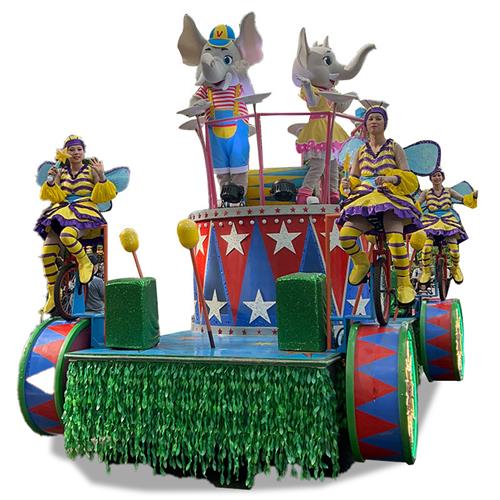 主题公园巡游花车杂耍表演巡游彩车商业活动展览车多功能花车