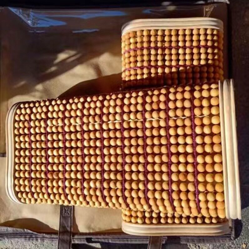 厂家太行崖柏1.0念珠汽车座椅颈椎枕 汽车配饰头枕木质品礼品