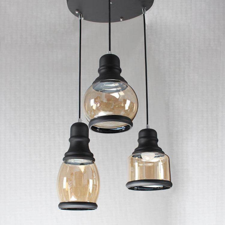 现代简约保龄球玻璃吊灯复古个性餐厅吧台咖啡厅工业水晶玻璃吊灯,家装灯饰光源,智能吊灯,淘宝优惠券,粉丝福利购,淘宝优惠卷