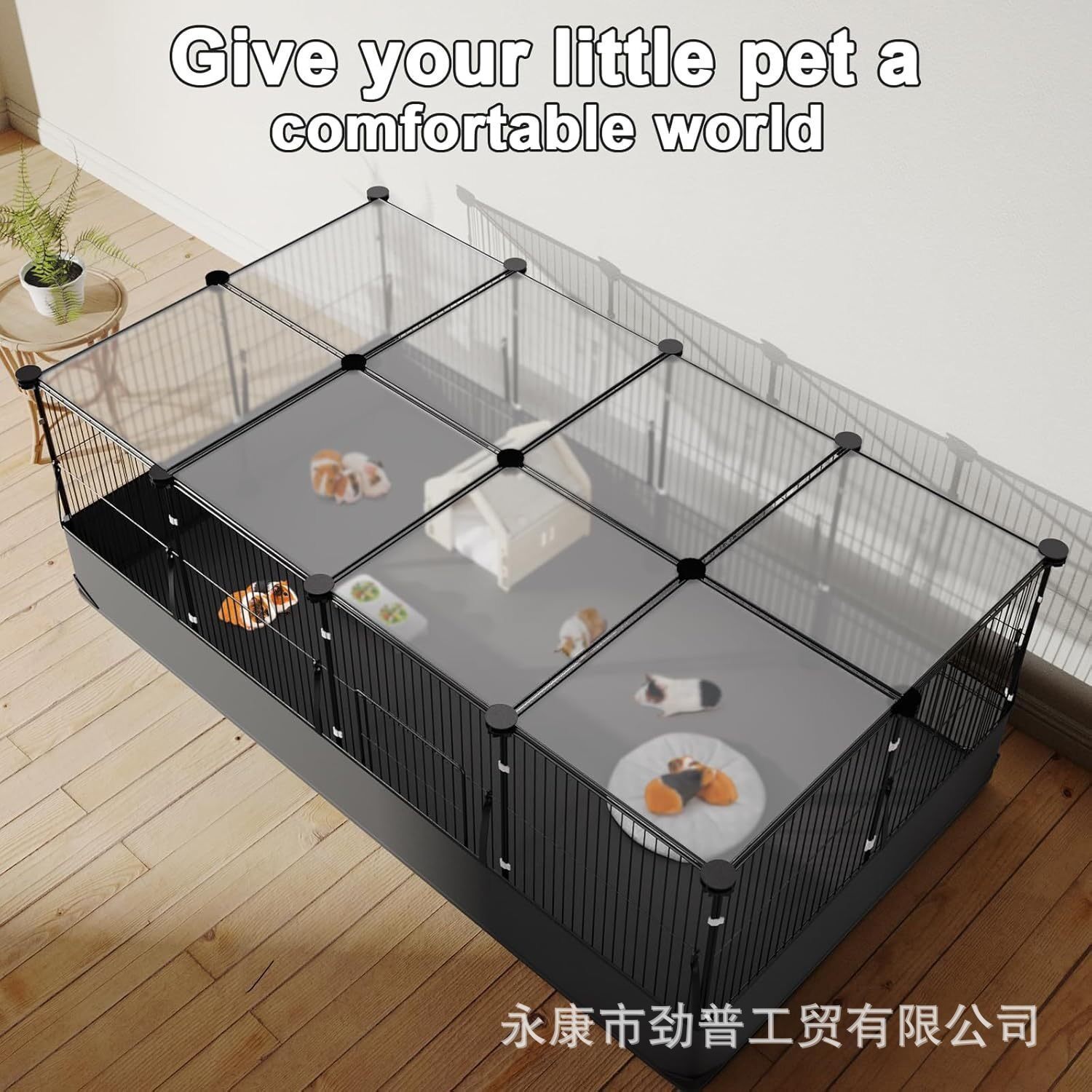 宠物围栏狗笼猫笼子兔笼小狗笼猫小型小动物游戏围栏饲养笼子