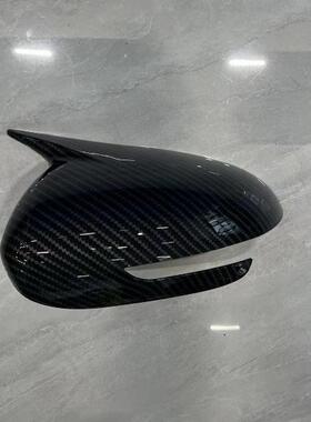 适用于起亚16-18款KX5改装牛角后视镜保护罩碳纤维牛角倒车镜外壳