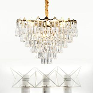 店样板房吊灯 设计师服装 简欧个性 水晶灯客厅餐厅卧室圆形北欧风格