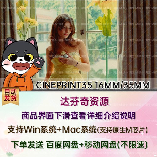 CINEPRINT35 16MM/35MM电影胶片模拟柯达柯达富士达芬奇节点插件