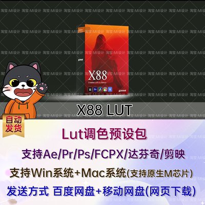 6款经典柯达 2383 胶片故事电影色彩模拟摄影调色LUT预设 X88 LUT