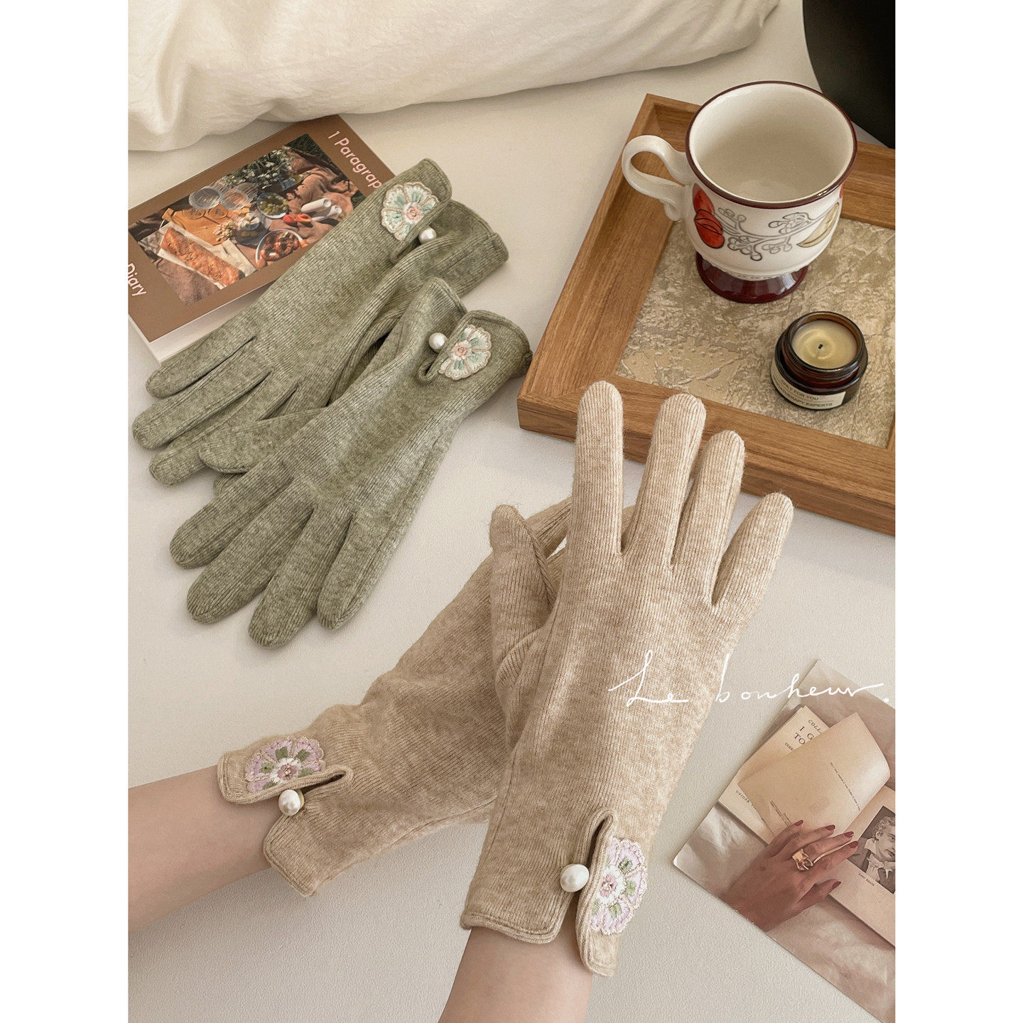 保暖手套女春秋薄款国风单层骑车防寒户外骑电车开车可触屏冬天,服饰配件/皮带/帽子/围巾,手套,淘宝优惠券,粉丝福利购,淘宝优惠卷