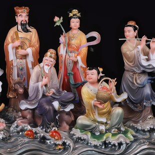新品新八仙过海像孚佑帝君妙道天尊吕G洞宾佛像全真教吕祖师纯阳