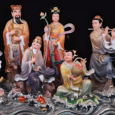 新品新八仙过海像孚佑帝君妙道天尊吕G洞宾佛像全真教吕祖师纯阳