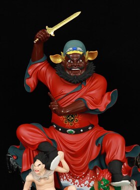 新品天师钟馗神像家用12寸16寸树脂佛像L客厅桌面居家精致工艺品