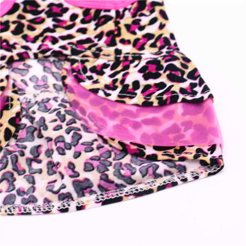 极速puppy skirt dog leopard print pink gauzeO skirt cake ski
