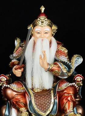 新品新树脂款感天大m帝真武玄武大帝神像居家工艺品客厅桌面工艺