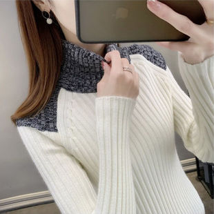 极速Woman Sweaters Puqllover Turtleneck  FallWinter Slim Inn