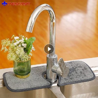 极速Batbhroom Mat Kitchen Cleaning Cloths Sink Splash Guard