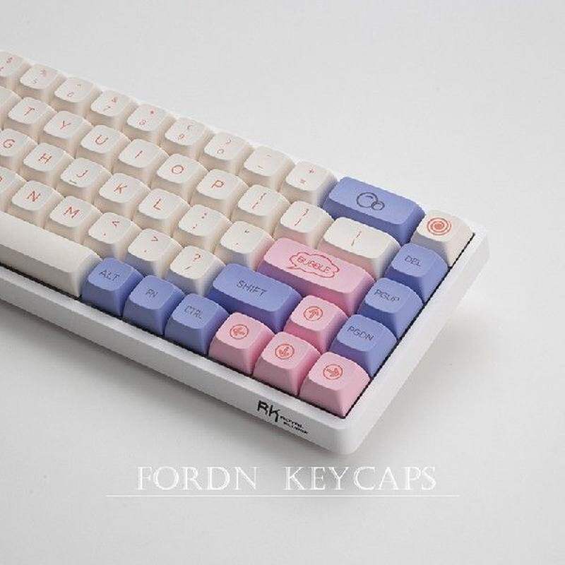 极速126 Keys XDA Keycaps PBT Dye Sub Keycap BubRble Theme Ch