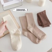 mid tube Spring Socks socks solid summer women color cotto