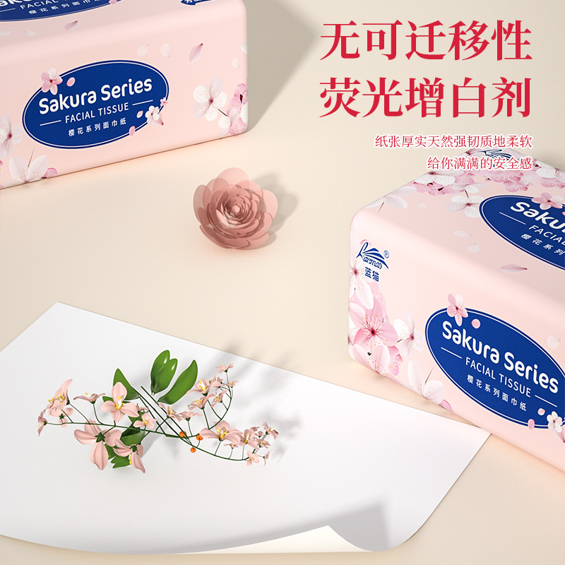 Large bag of tissue paper lengthening and measuring whole bo