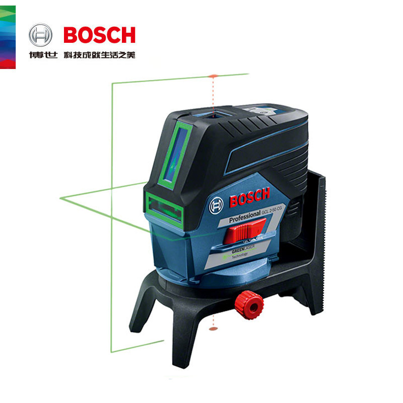 博世BOSCH激光标线仪水平仪GCL2-50CG绿光2线2点激光标线仪