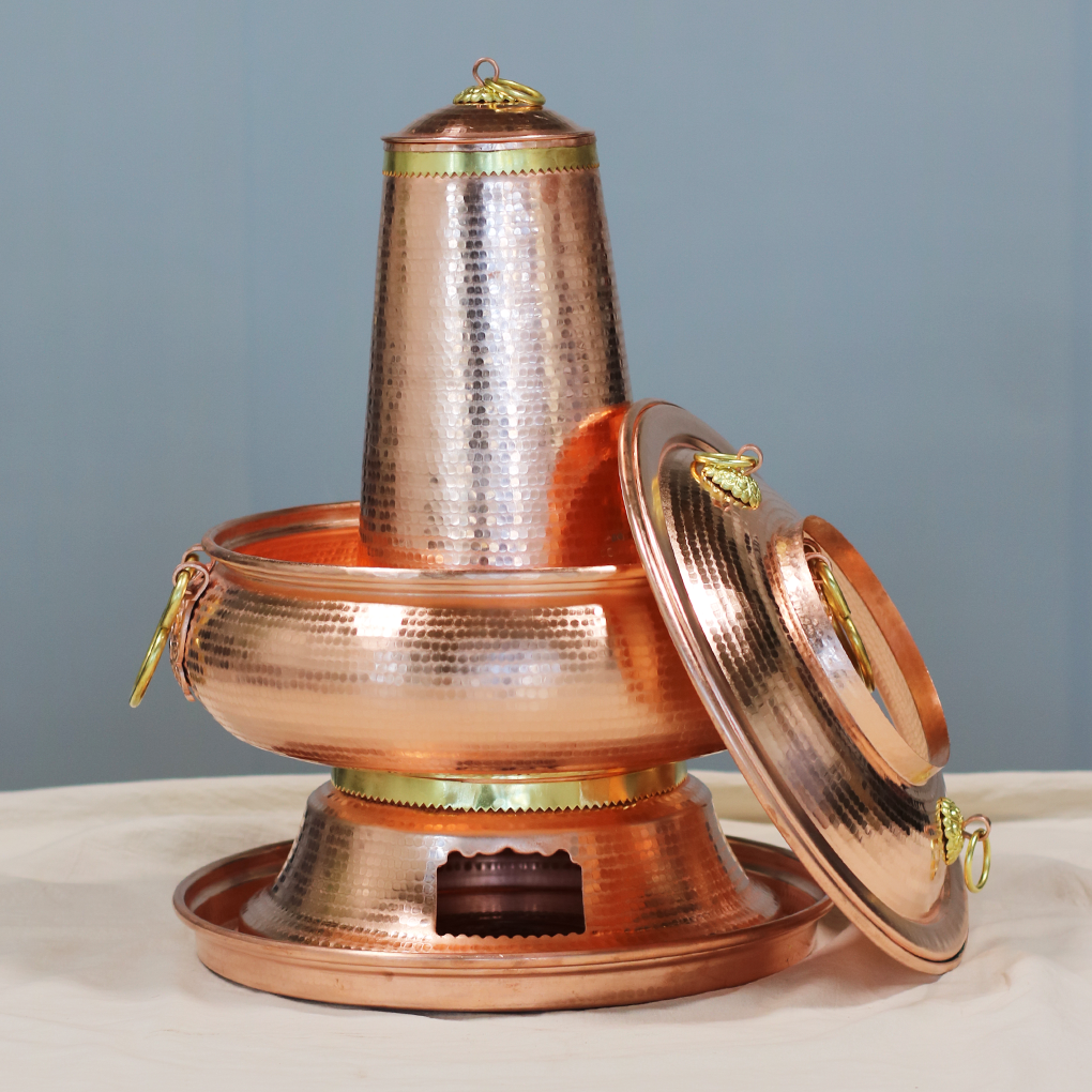 纯手工紫铜锅原色红铜小火锅汤锅日式煮炖锅户外炊具大小容量