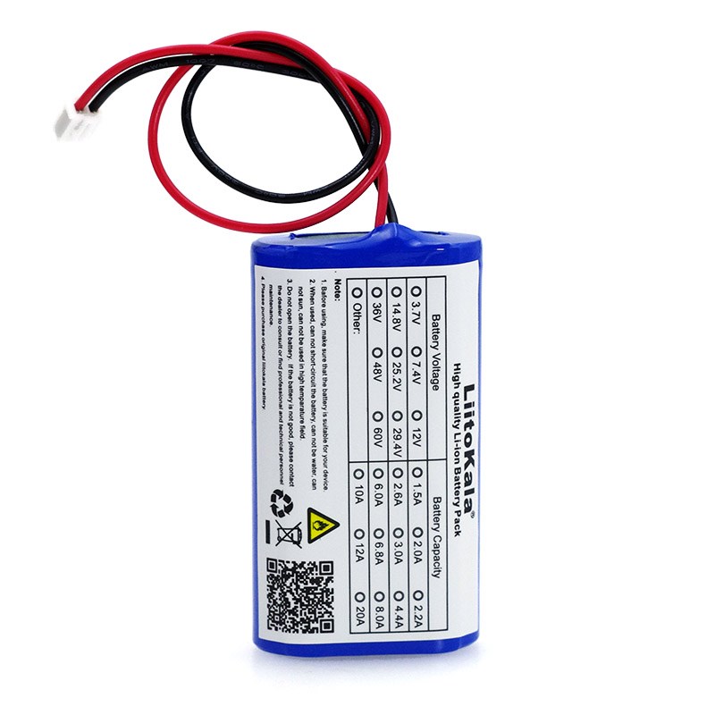 LiitoKala 7.2 V/ 7.4 V/ 8.4 V 18650 lithium battery 2600 m