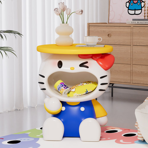hellokitty猫边几落地摆件