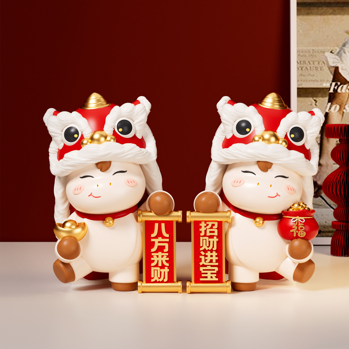 马年摆件客厅新年乔迁礼物图片