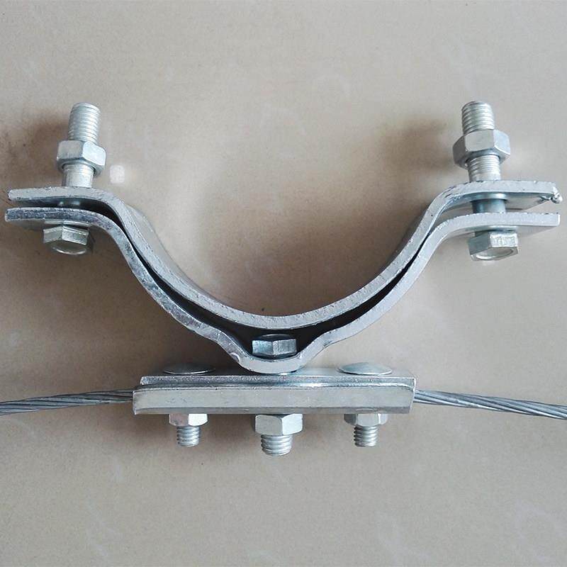 镀锌单吊抱箍通信拉线抱箍D114-D324通信电力电线杆油木杆水泥杆