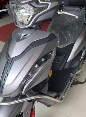 适用豪爵USR125踏板蓝色补漆笔刮剐蹭划痕修复白色红色自喷漆防锈