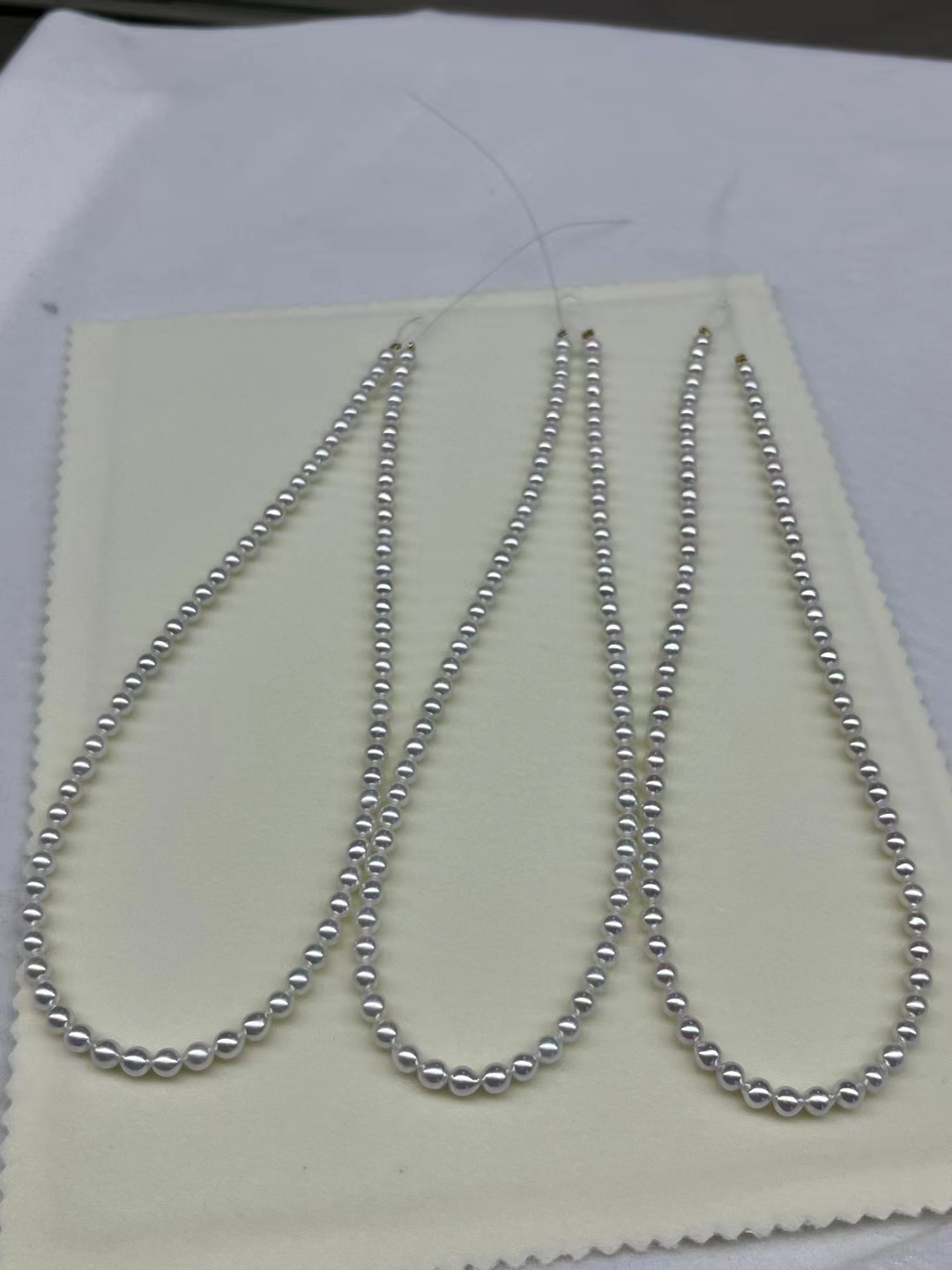 广西北海天然珍珠极光无暇高光好亮4.5-5mm送礼盒/耳钉/珍珠粉