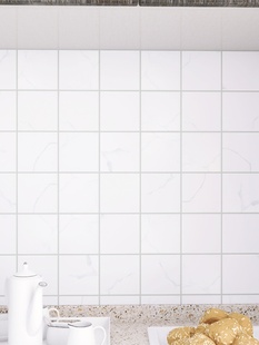 北欧小白砖厨房卫生间墙砖黑白格子砖浴室厕所防滑陶瓷马赛克瓷砖