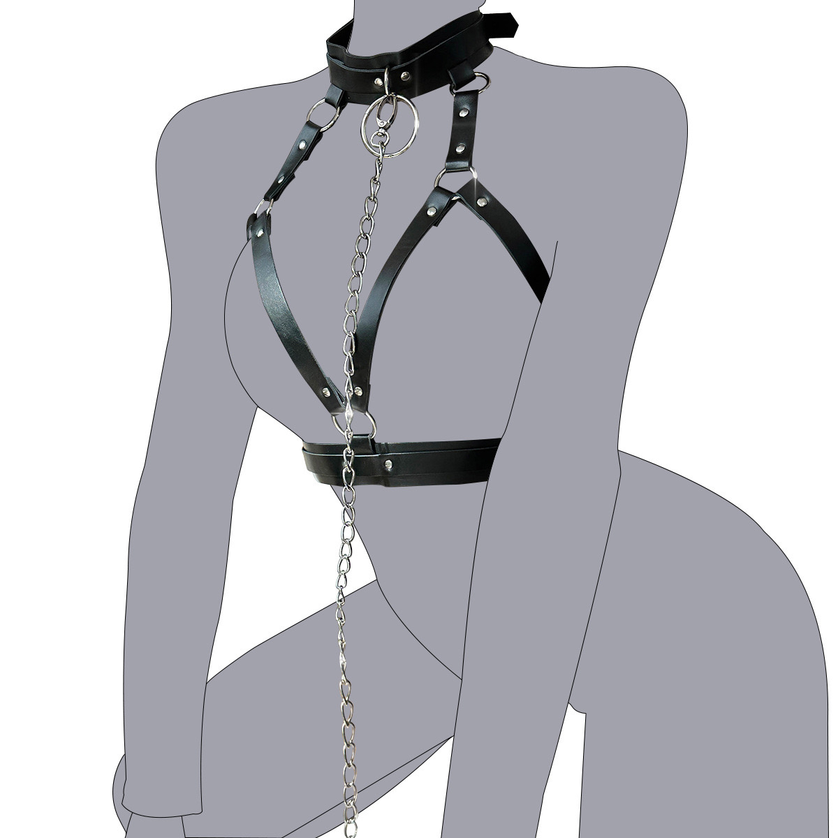 男友爱爱！捆绑束缚性感镂空战袍