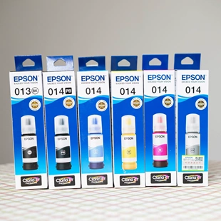 014墨水L8168 L8188黑色彩色6色墨水连供 打印机013 爱普生原装