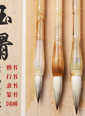 毛笔兼毫初学者书法练习小学生三年级入门兼毫成人练字小中大楷练毛笔字套装专业级楷书篆书隶书行书湖笔