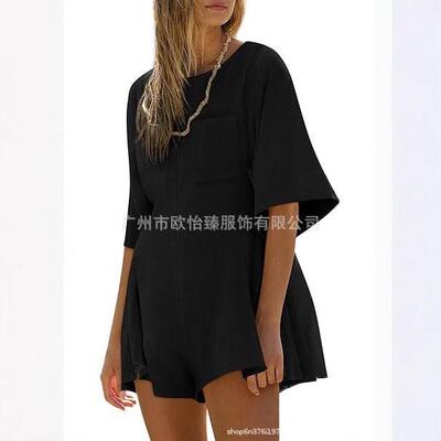Rompers For Women Spring Outfits Summer Casual Short Sleeve