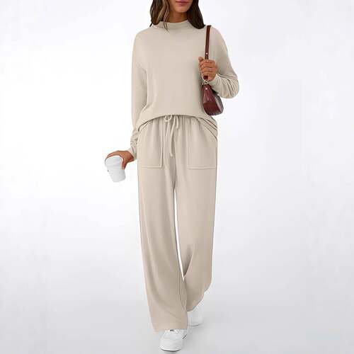 Women'S Cotton 2 Piece Outfits Sweatsuit Casual Fall Long