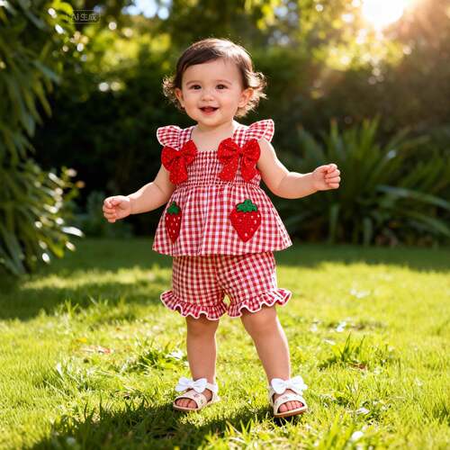 Toddler Girl Clothes Baby Girls Ruffle Sleeveless Bowknot