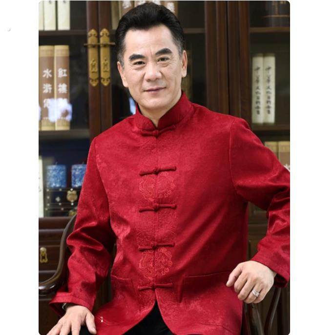 中老年唐装男春秋外套中国风上衣夹克老人生日过寿爸爸婚礼服套装,男装,唐装,淘宝优惠券,粉丝福利购,淘宝优惠卷