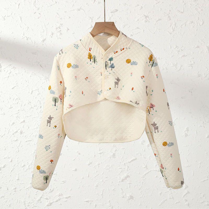 护肩颈坎肩保暖睡觉春夏季空调房女士月子纯棉长袖护肩膀男中老年