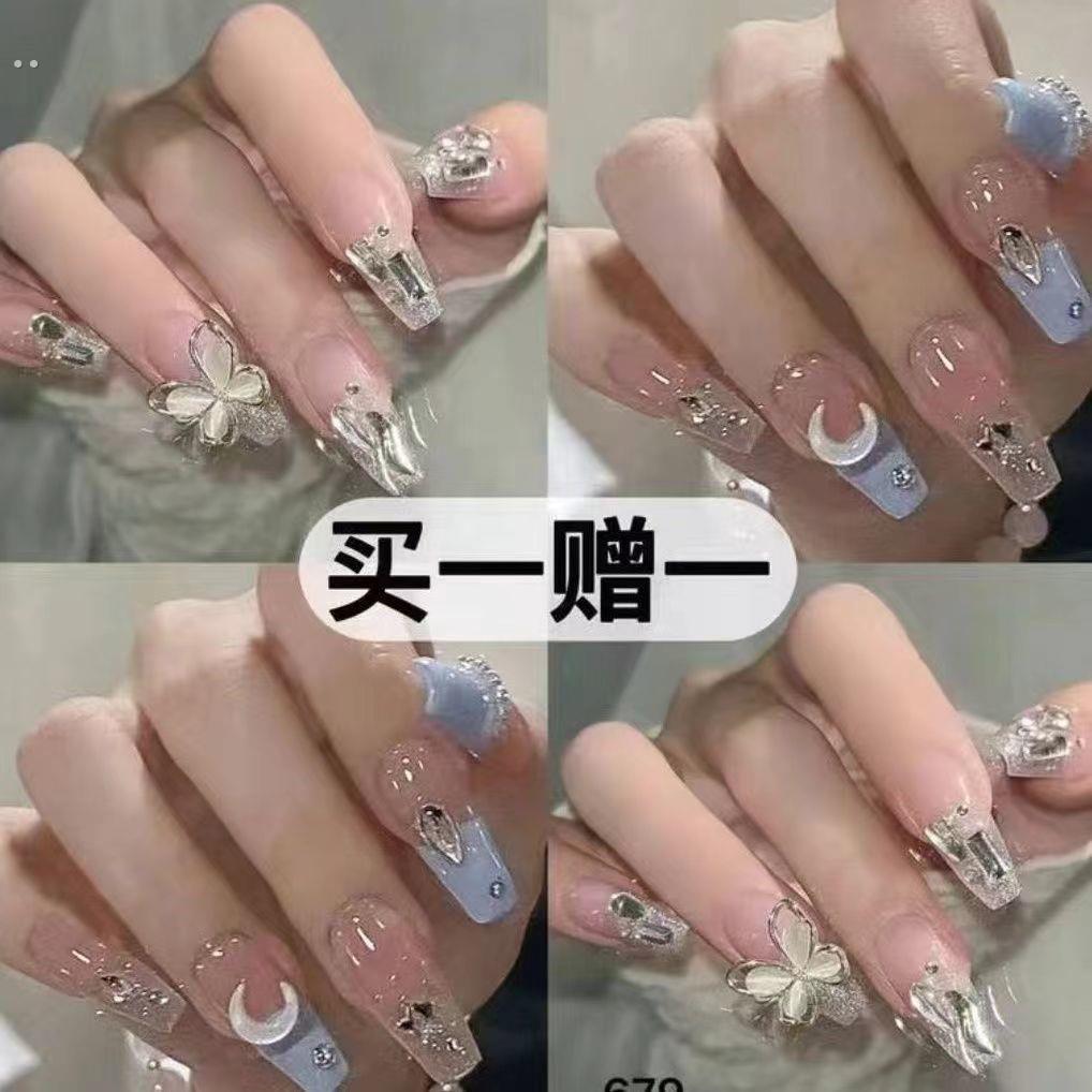 小学生小孩带的儿童专用穿戴甲片2023年新款10岁小号女童指甲壳贴