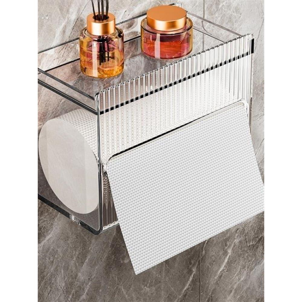 卫生间纸巾盒家用厕纸盒壁挂式抽纸盒厕所放置盒卫生纸卷纸置物架