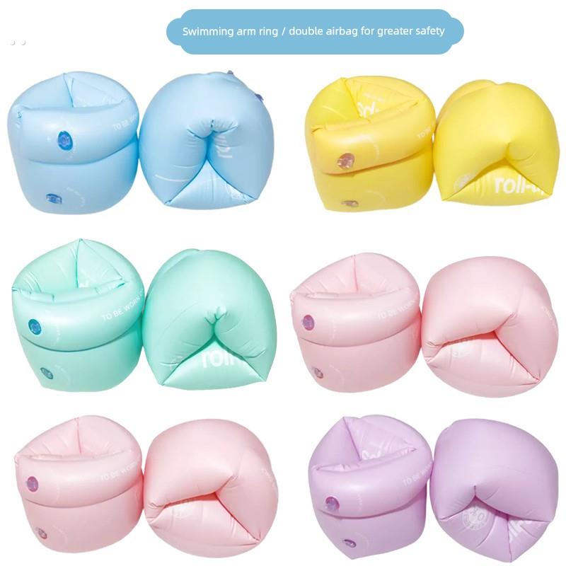 采购产品游泳臂环为成人和儿童，加厚马卡龙的男子和妇女的大浮力