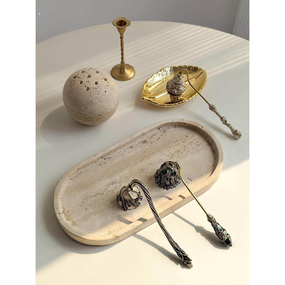 态生活轻奢风珐琅香薰蜡烛灭烛铃家用高档熄灯罩装饰摆件工艺品,家居饰品,灭烛剪,淘宝优惠券,粉丝福利购,淘宝优惠卷