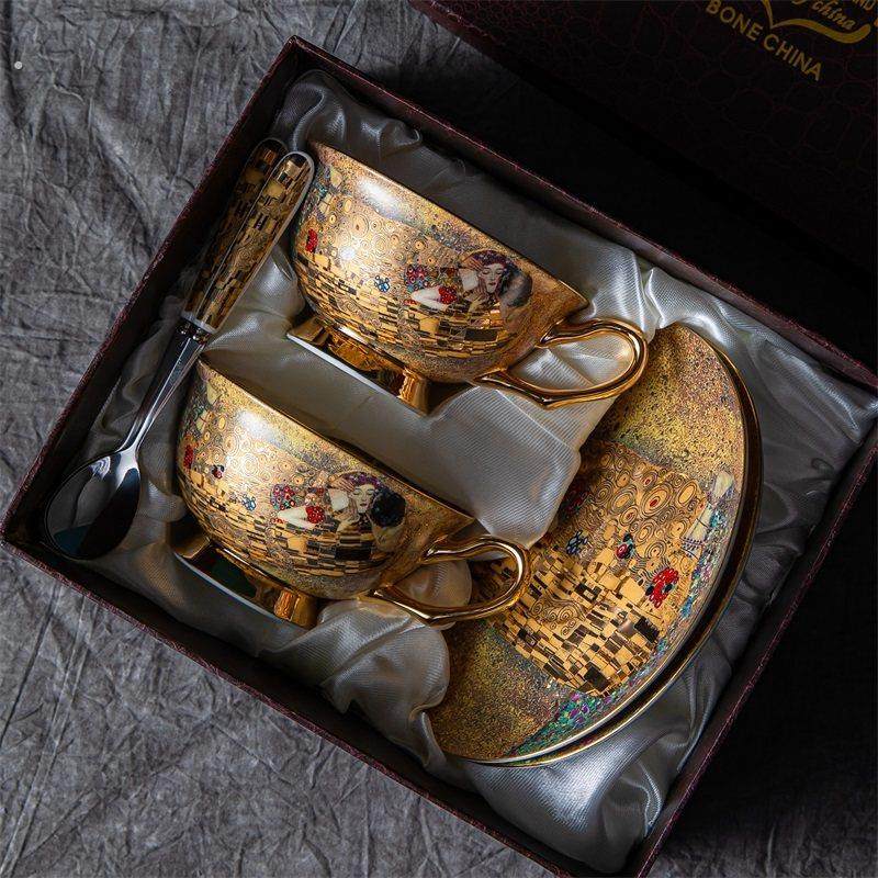 欧式咖啡杯碟骨瓷高颜值礼盒套装礼品陶瓷杯子茶具下午茶杯伴手礼,餐饮具,咖啡杯,淘宝优惠券,粉丝福利购,淘宝优惠卷