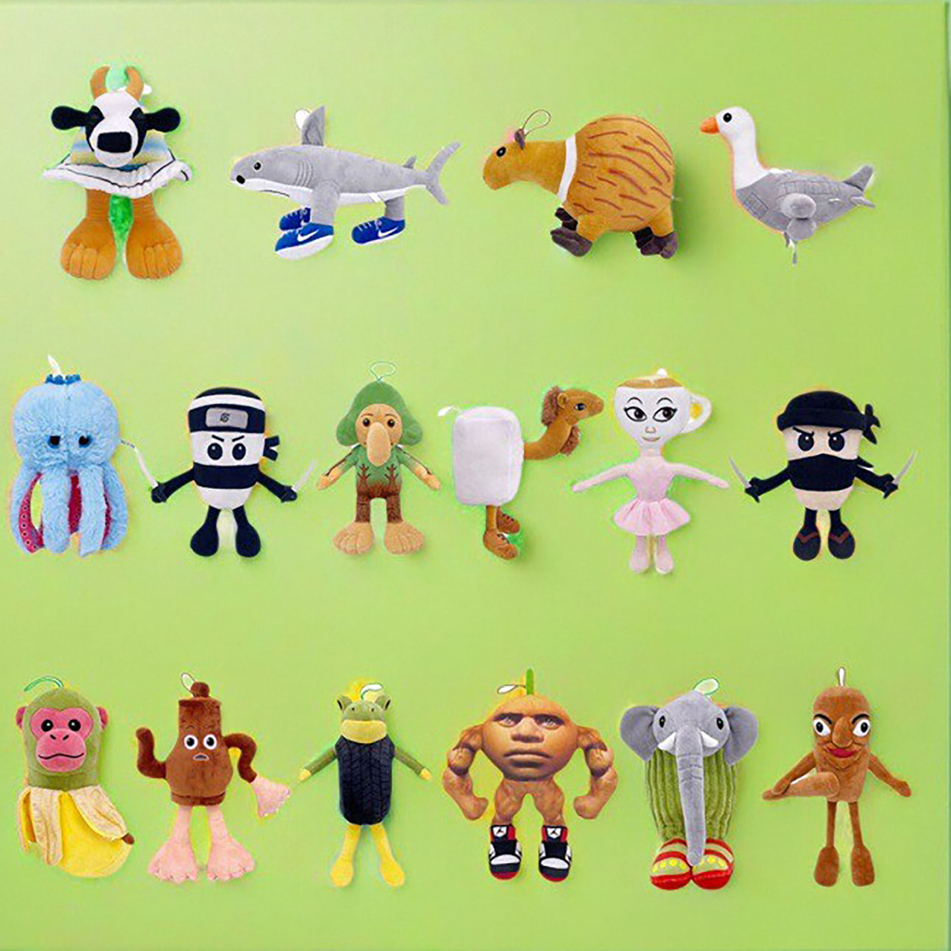 外国山海经玩偶毛绒公仔玩具鲨鱼